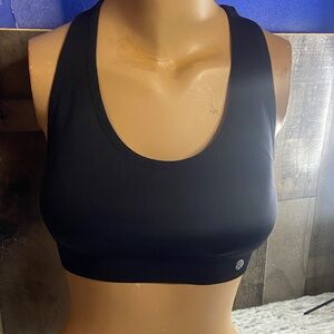 Seamless Black Sports Bra